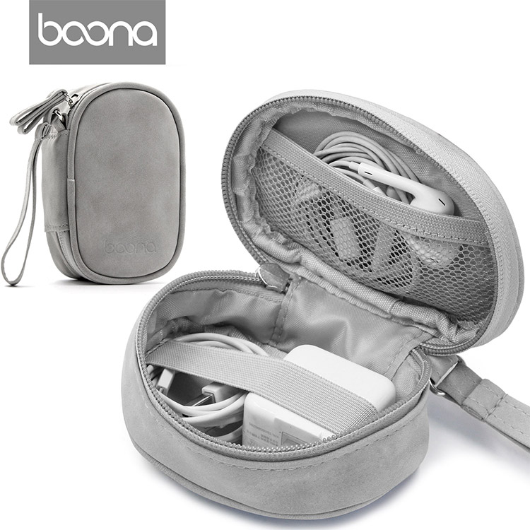 Advanced Waterproof PU Leather Earphone Bag-Oval